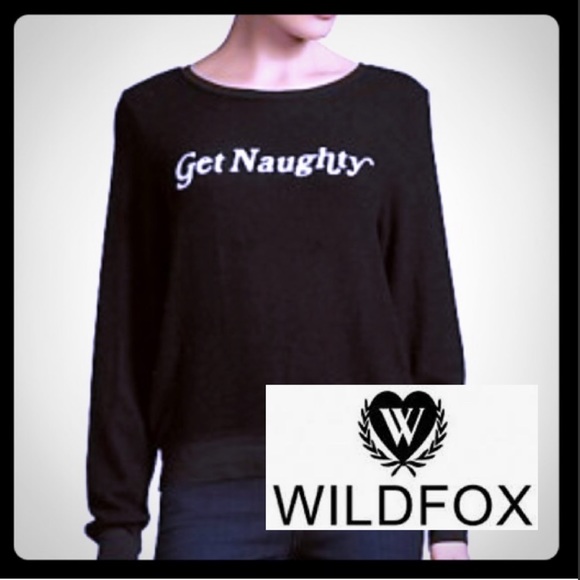 Wildfox Sweaters - NWT☃️Wildfox🌻Holiday sweater "Get Naughty"❄️